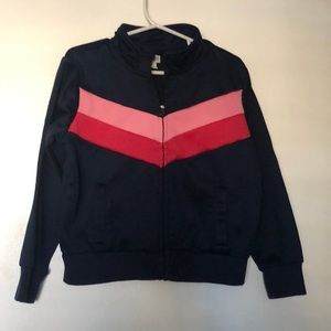 Gymboree - Girl’s Navy and Pink Track Jacket